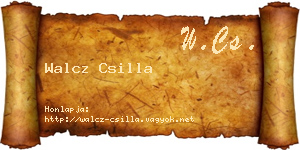 Walcz Csilla névjegykártya